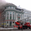 Появилось видео пожара в центре Казани 