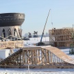 Возле казанской «Чаши» начали строить ледовый городок