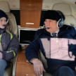 Минниханов во время полета на вертолете рассказал юному казанцу о работе Президента