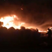 Ночью в Казани произошел крупный пожар, на его ликвидацию ушло несколько часов
