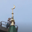 В Атнинском районе Татарстана на одной из старых мечетей вновь появился полумесяц