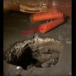 В Казани иномарка провалилась в огромную дорожную яму