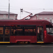 В Казани во время движения задымился трамвай