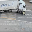 В Казани большегруз сбил курьера на велосипеде и попал на видео 
