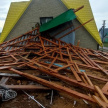 Ураганный ветер снес крыши школы и частного дома в двух районах Татарстана 